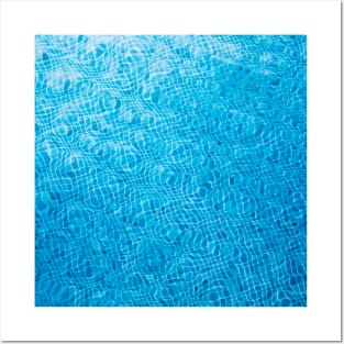 Blue Waves in Public Pool Posters and Art